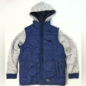 Matix Puffer Vest Jacket Quilted Vest Zip Hoodie Skateboarding Youth S